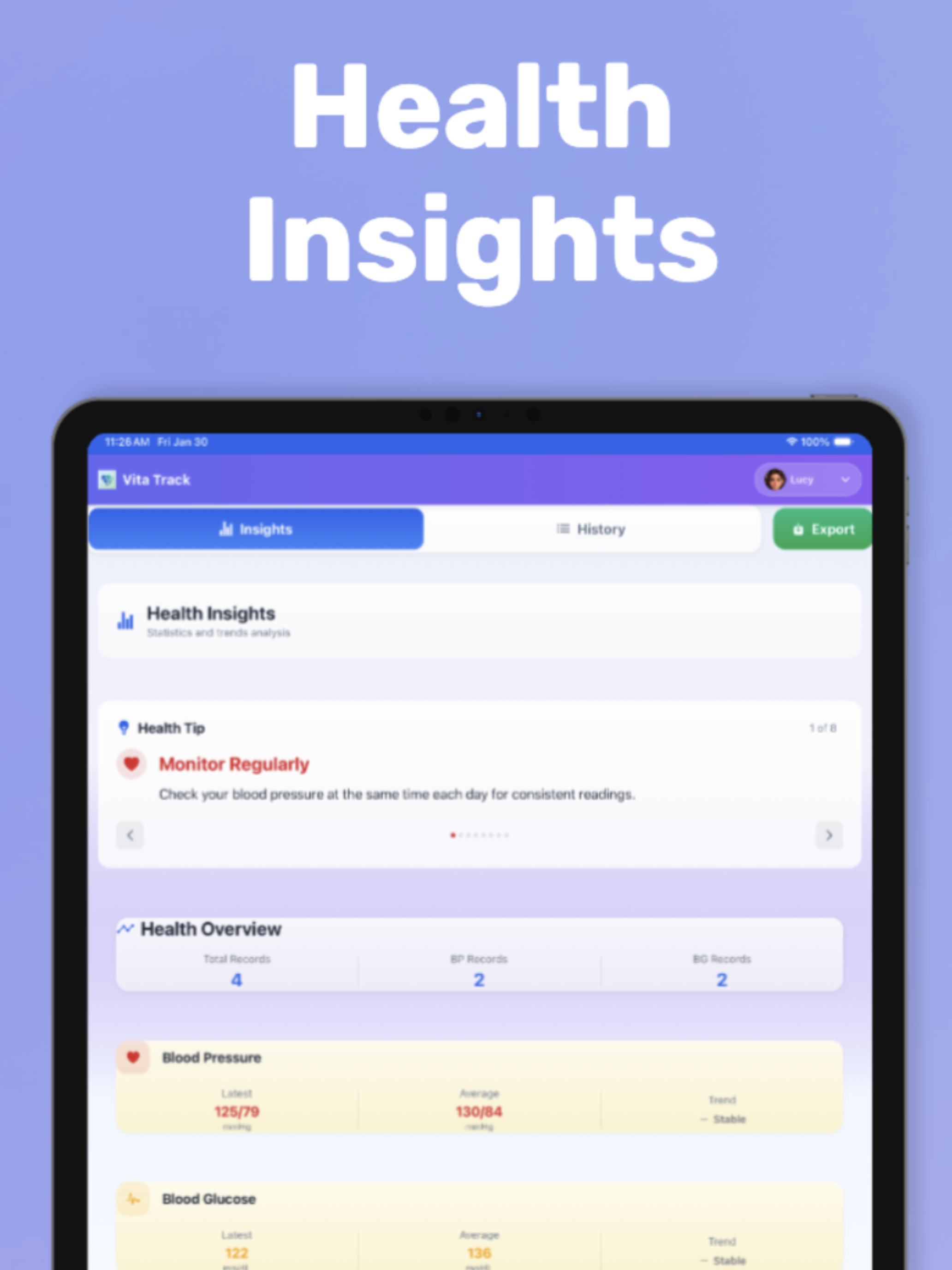 VitaTrack Screenshot 4
