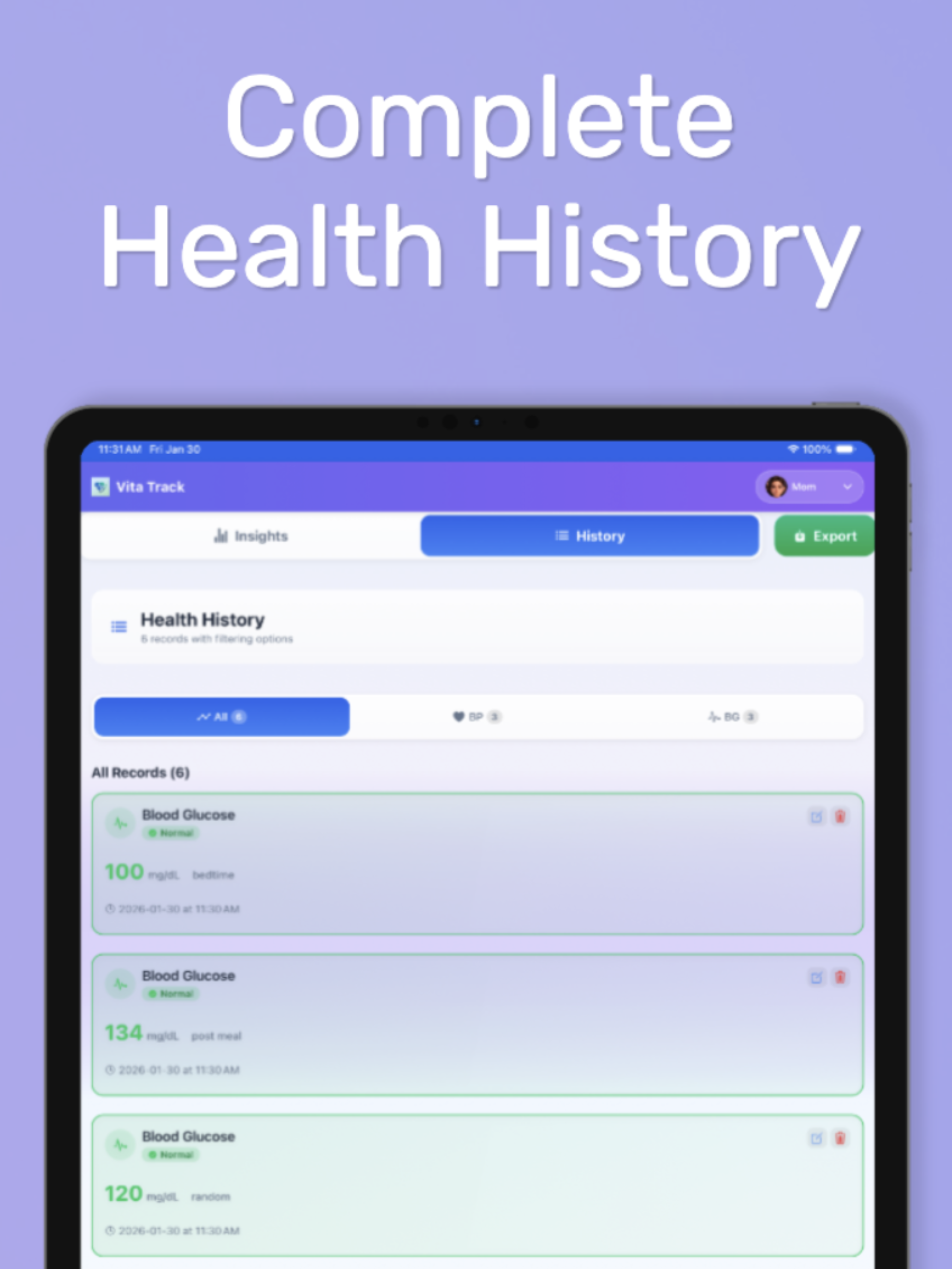 VitaTrack Screenshot 8